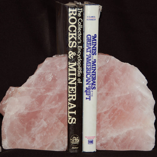 Rose Quartz Bookends