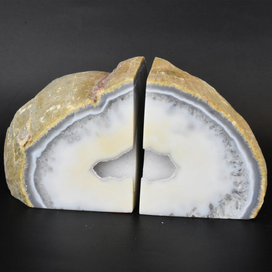 Agate Geode Center Bookends