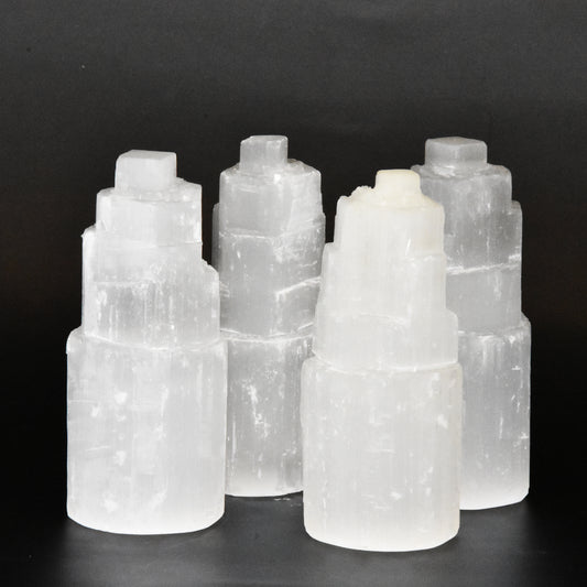 Selenite Tower 4in