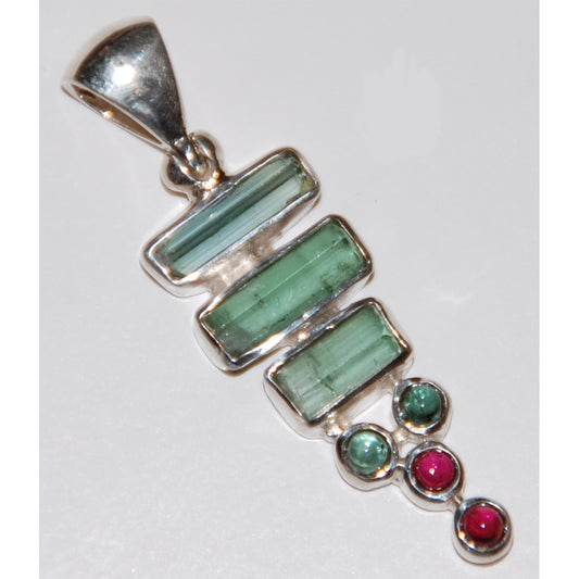 Multi-stone Tourmaline Pendant