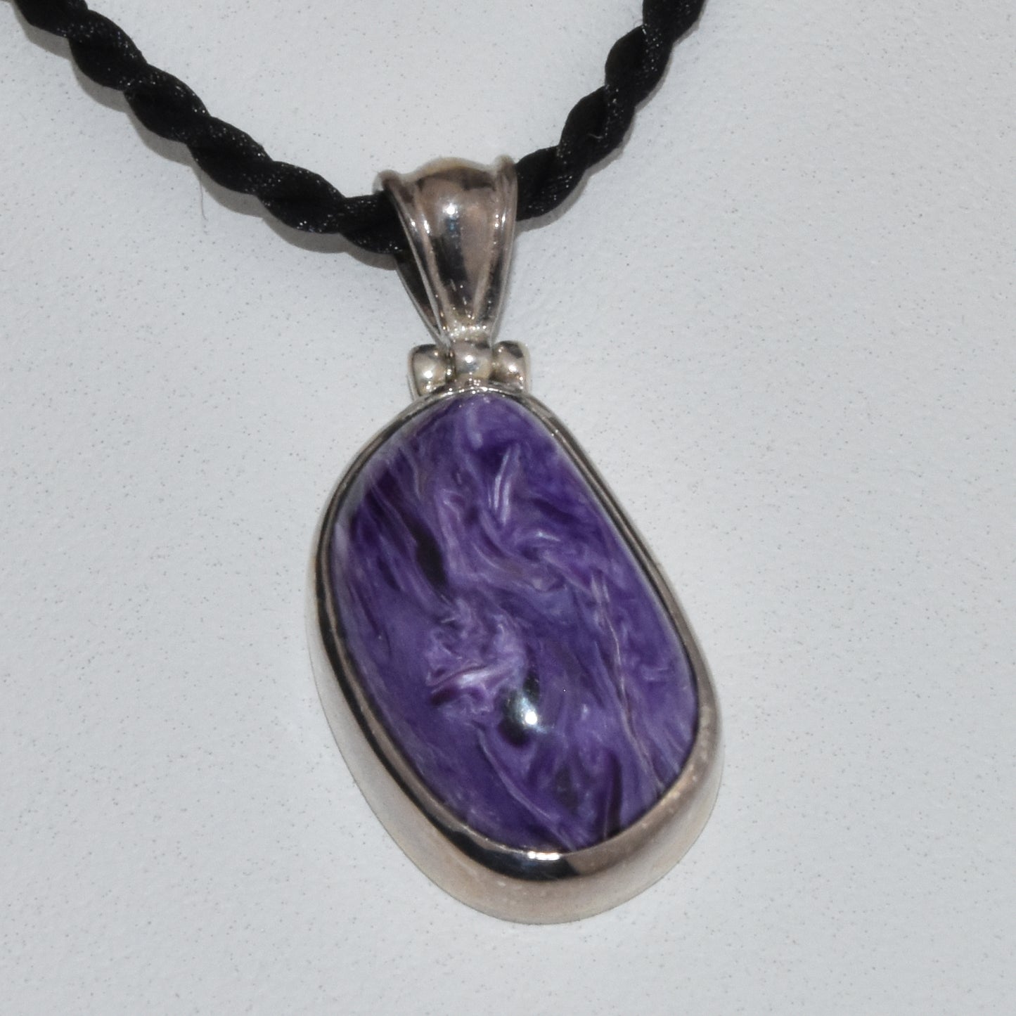 Charoite Sterling Silver Pendant