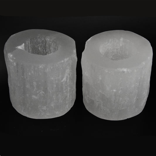 Selenite Top Polished Candleholder