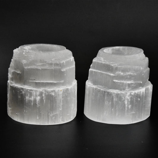 Selenite Skyscraper Candleholder