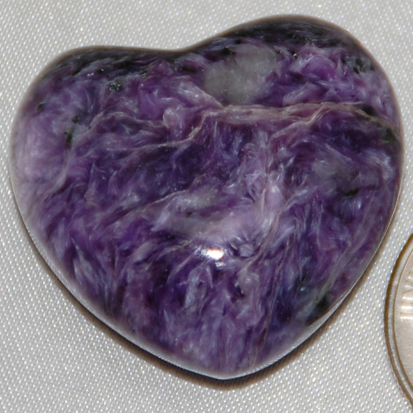 Charoite Heart