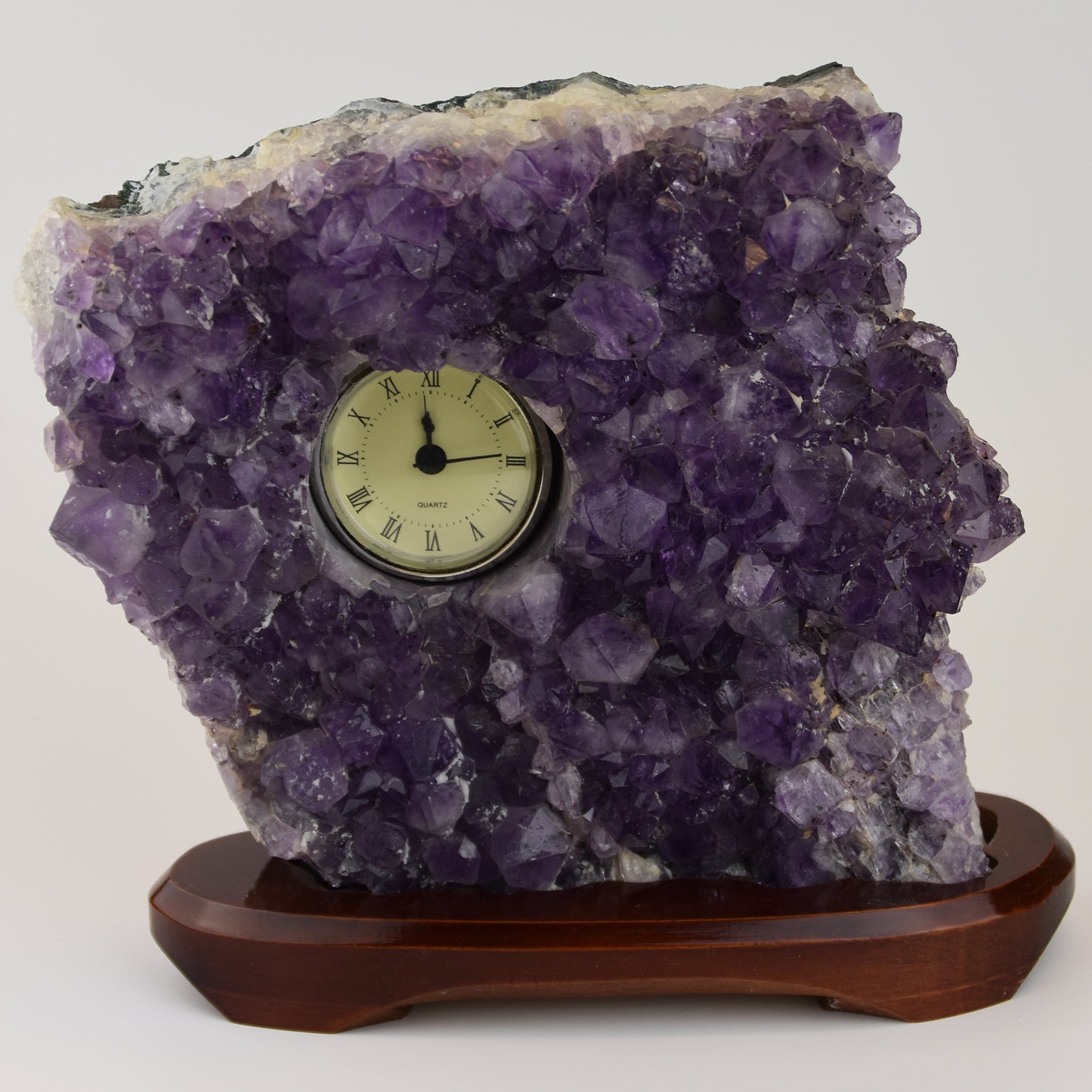 Amethyst Cluster Clock