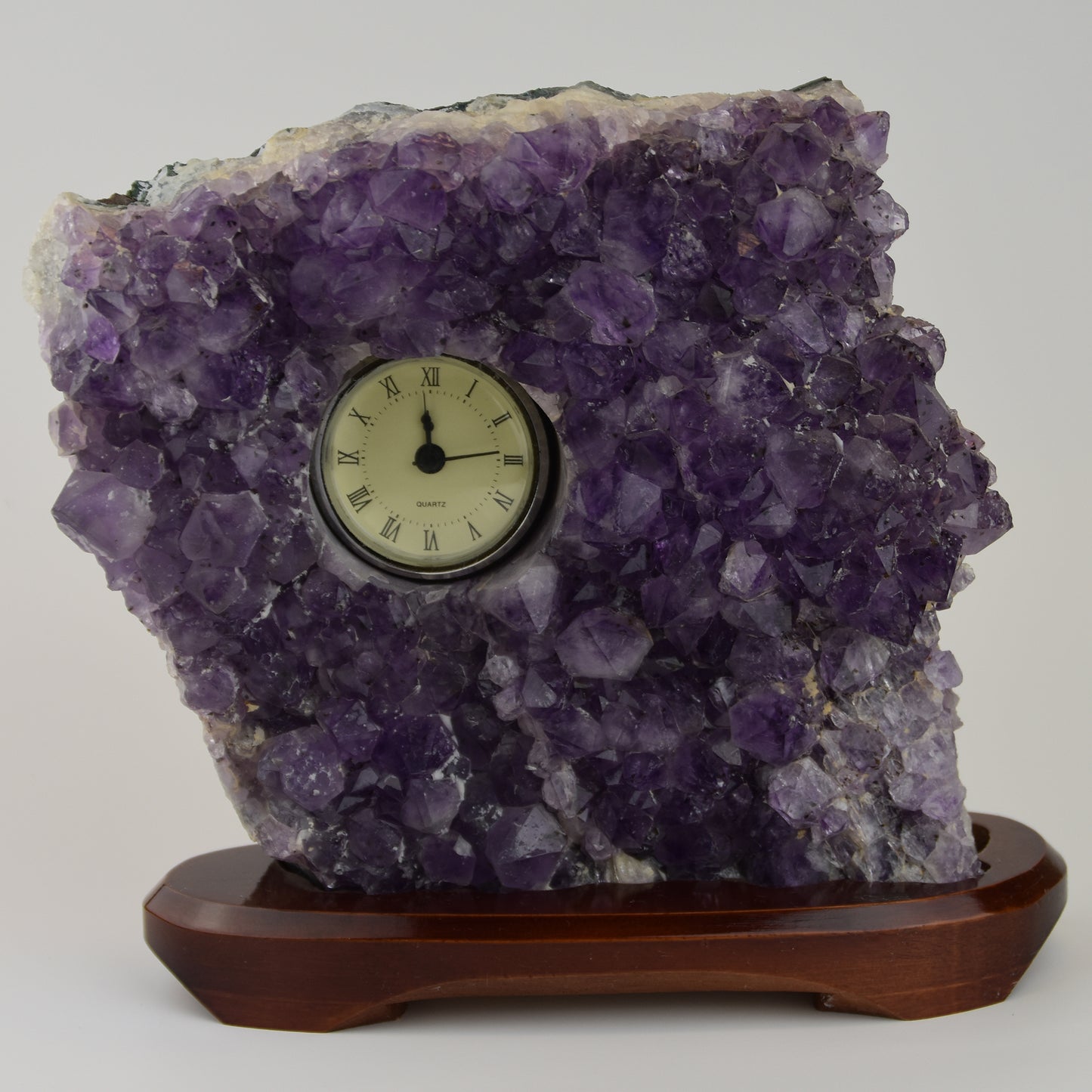 Amethyst Cluster Clock