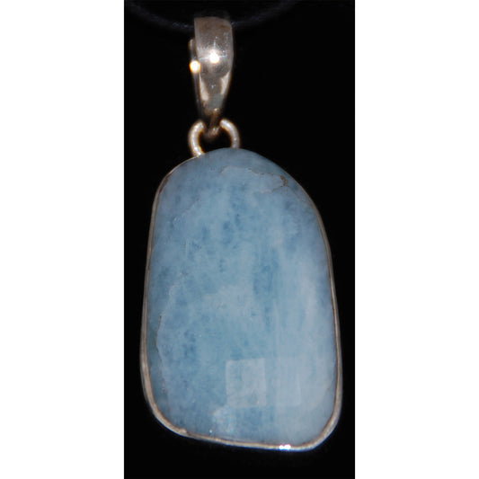 Aquamarine Sterling Silver Pendant