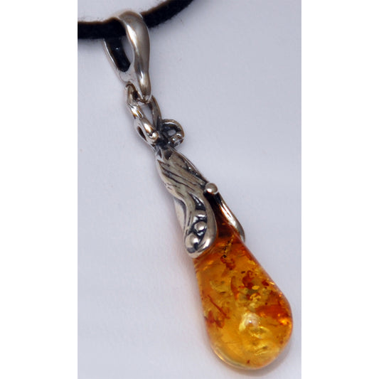 Amber Drop Pendant