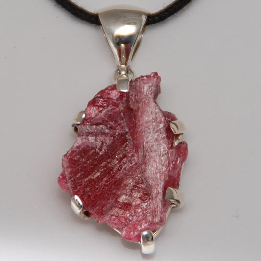 Rhodonite Sterling Silver Pendant