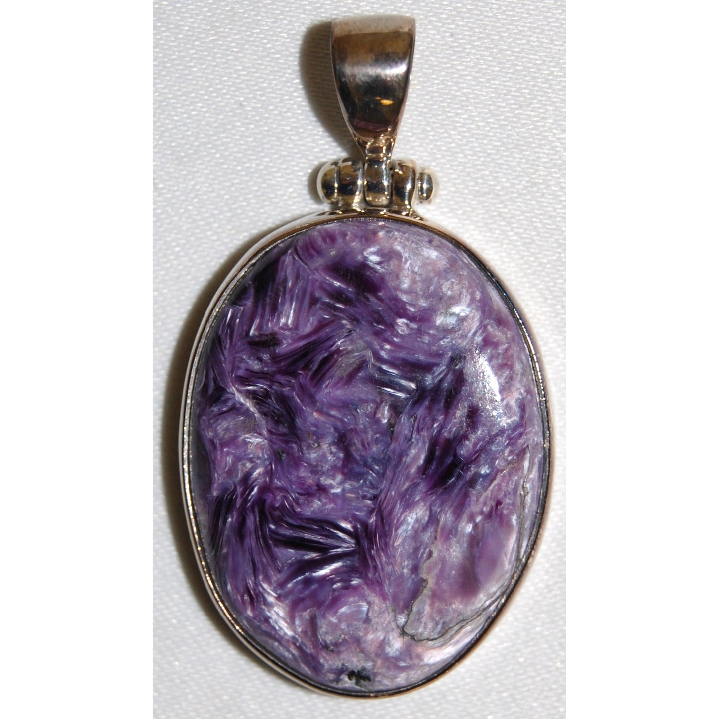 Charoite Sterling Silver Pendant