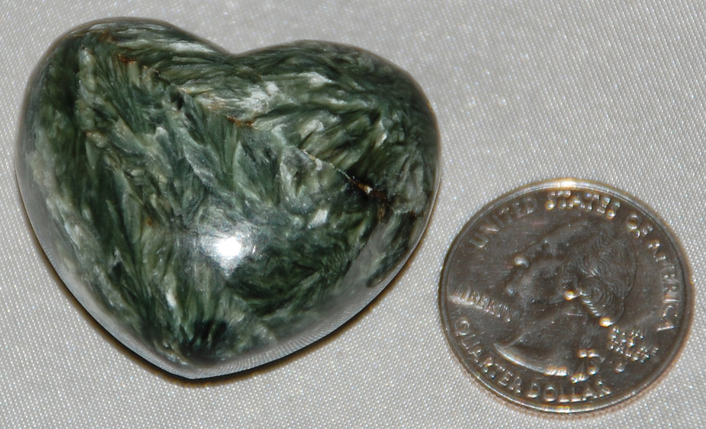 Seraphinite Polished Heart